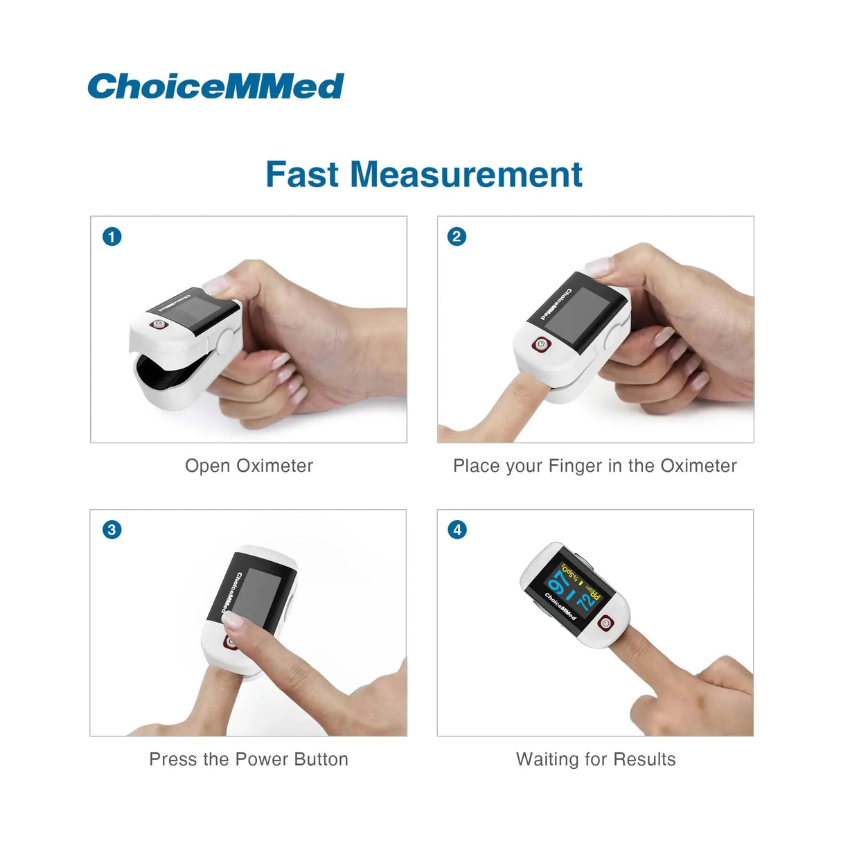 ChoiceMMed Finger Pulse Oximeter - Paramedic Shop