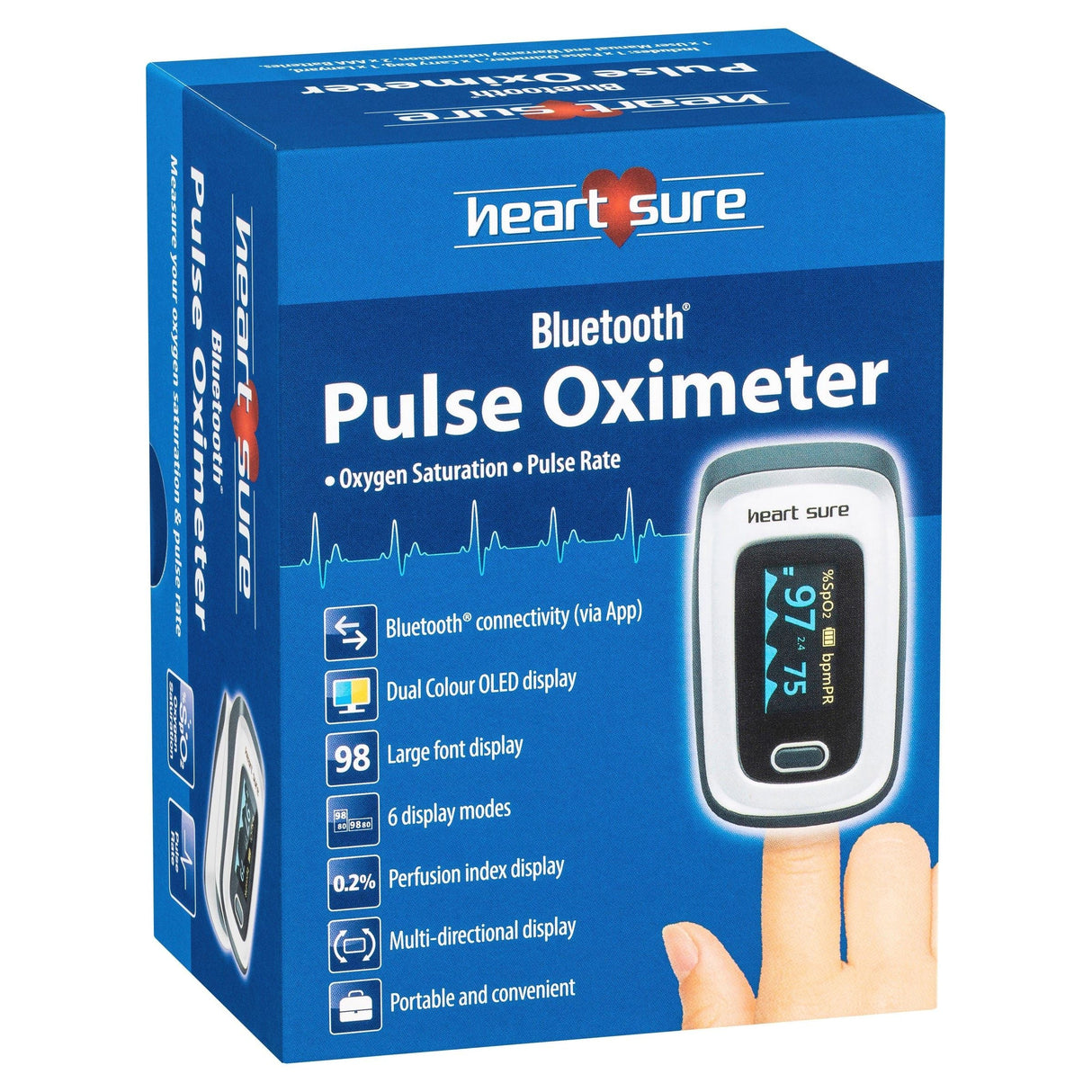 Heart Sure Bluetooth Pulse Oximeter - Paramedic Shop