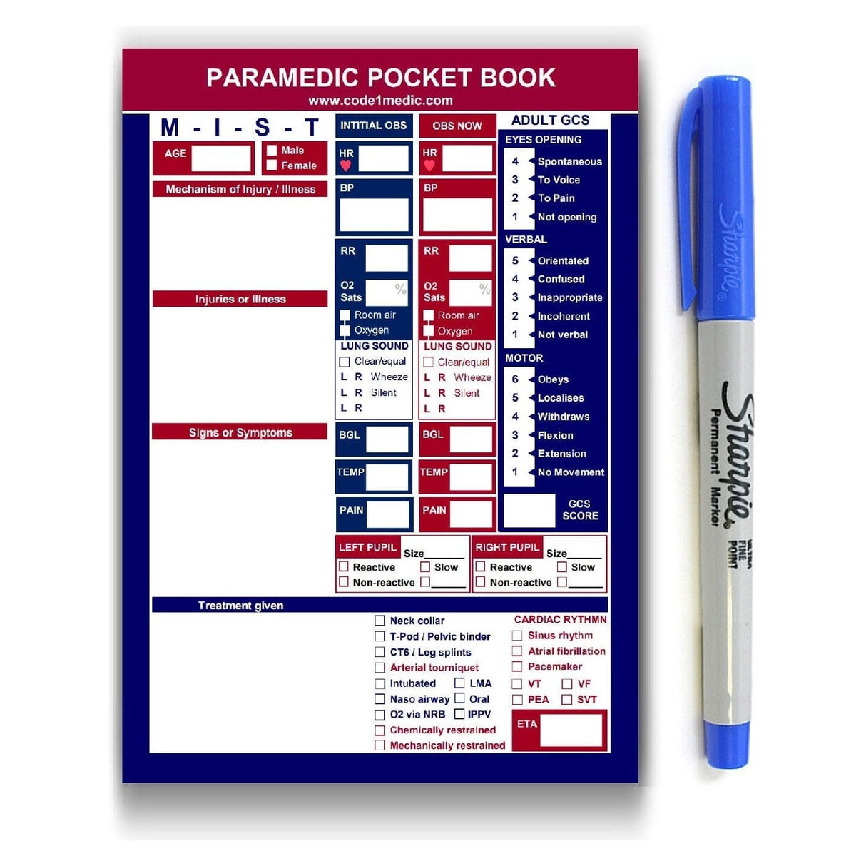 Paramedic Pocket Book + Medications Index Combo Pack - Paramedic Shop