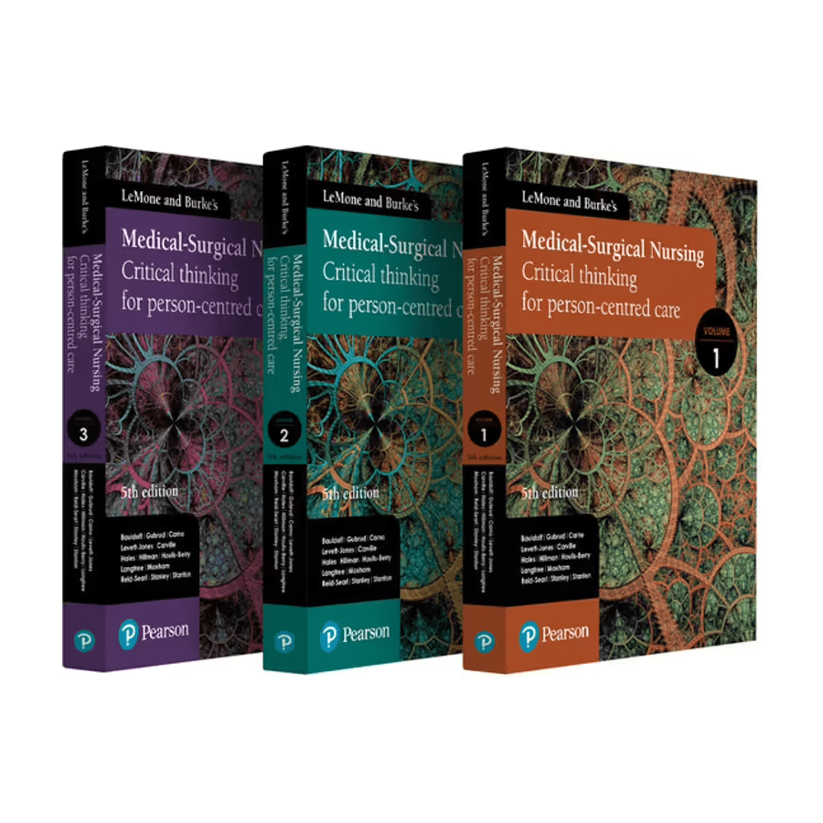 Paramedic Shop Pearson Education Textbooks LeMone and Burke's Medical-Surgical Nursing, Volumes 1-3 - 5th Edition