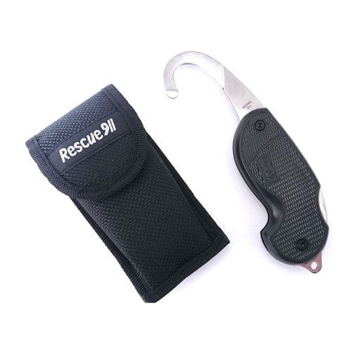 Paramedic Shop Zen Imports Pty Ltd Tools Black w/Pouch Rescue 911 Knife - Rescue Cut Down Tool (Hoffman Design) - Pacific Cutlery