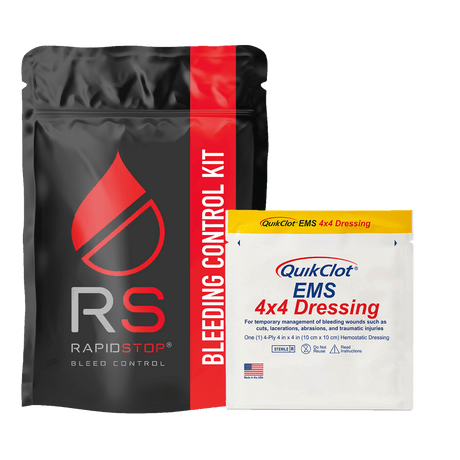 RapidStop Bleeding Control Kit with QuikClot - Paramedic Shop