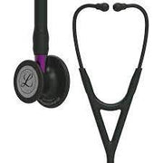Paramedic Shop 3M Littmann Stethoscopes Black Tubing - Black Chestpiece & Earpiece - Violet Stem Littmann® Cardiology IV Stethoscope