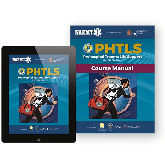 Paramedic Shop PSG Learning Textbooks eBook + Paperback Course Manual PHTLS Prehospital Trauma Life Support: 9th Edition - NAEMT